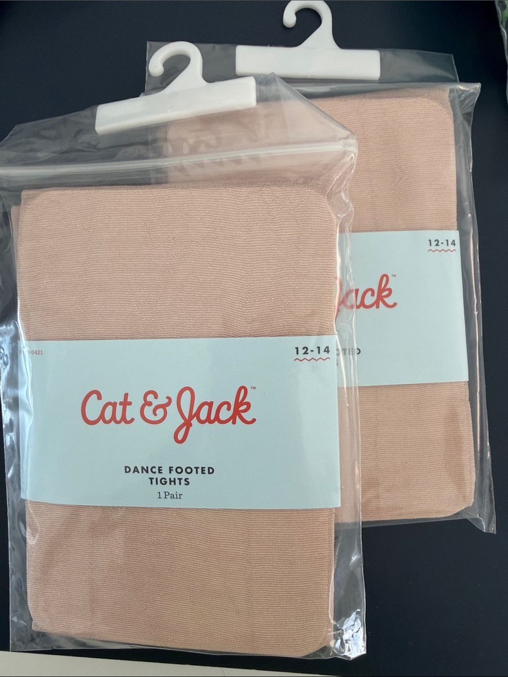Cat & Jack 2 pack bundle Footed Tights - Pink